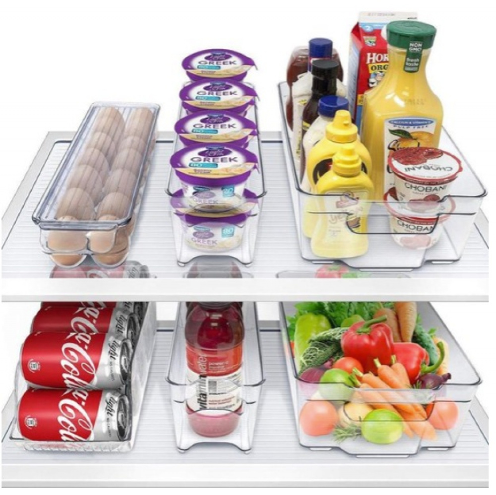 Låda, bred och djup, RANGEMENT FRIGO XL, 37 x 22 x H 10 cm, Klar i gruppen Förvaring / Köksförvaring / Kylskåpsförvaring hos SmartaSaker.se (41861)