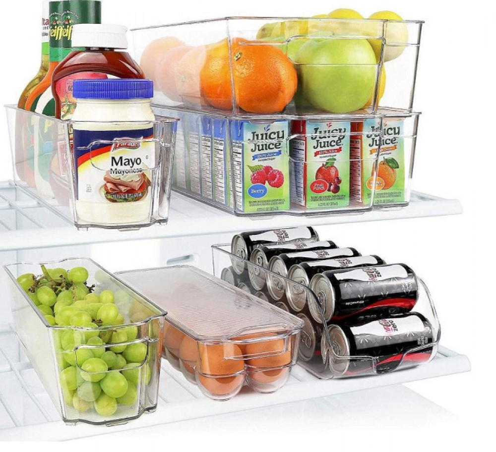 Låda, bred och djup, RANGEMENT FRIGO XL, 37 x 22 x H 10 cm, Klar i gruppen Förvaring / Köksförvaring / Kylskåpsförvaring hos SmartaSaker.se (41861)