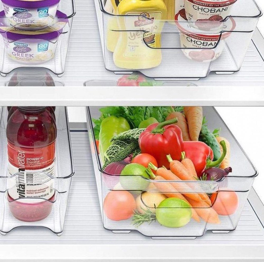 Låda, bred och djup, RANGEMENT FRIGO XL, 37 x 22 x H 10 cm, Klar i gruppen Förvaring / Köksförvaring / Kylskåpsförvaring hos SmartaSaker.se (41861)