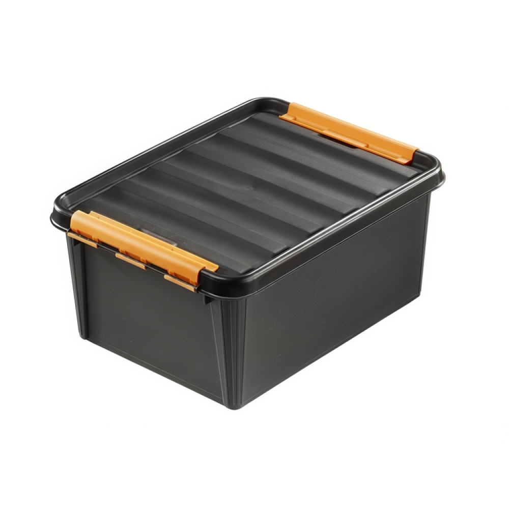 Låda, Extra Tålig, SMARTSTORE 31L PRO, 50 x 39 x 26 cm, Svart / Orange i gruppen Förvaring / Populära varumärken / SmartStore hos SmartaSaker.se (41864)