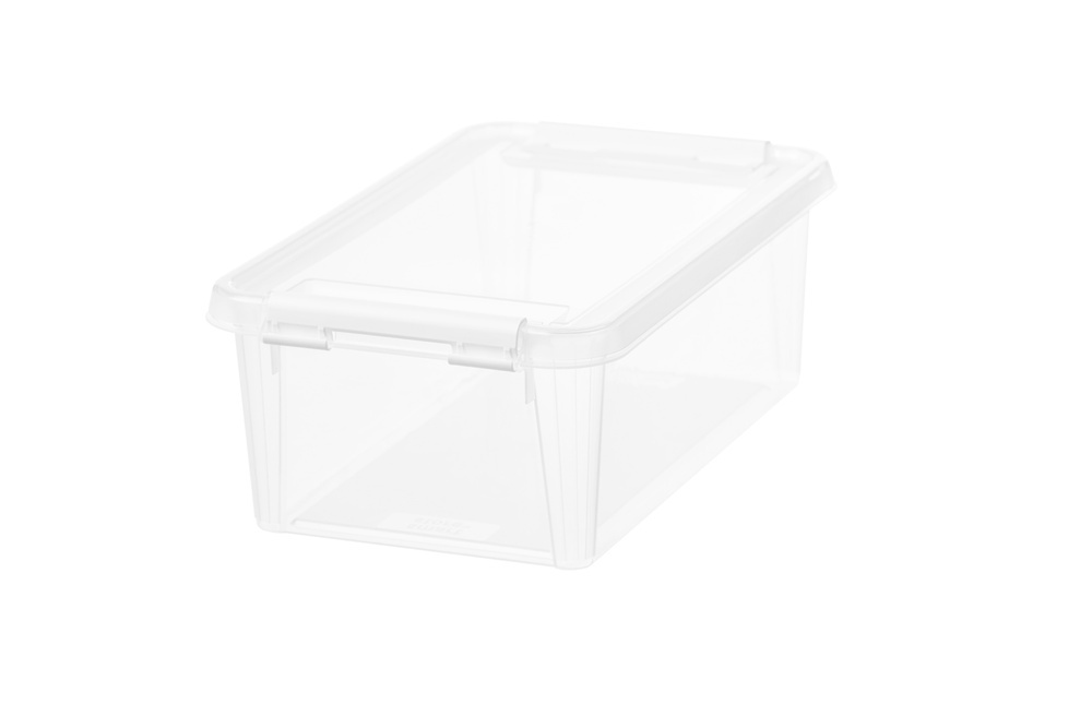 Låda, Liten, SMARTSTORE 4L HOME, 30 x 19 x H11cm, Klar / Vit i gruppen Förvaring / Förvaringslådor / SmartStore förvaringslådor hos SmartaSaker.se (41868)