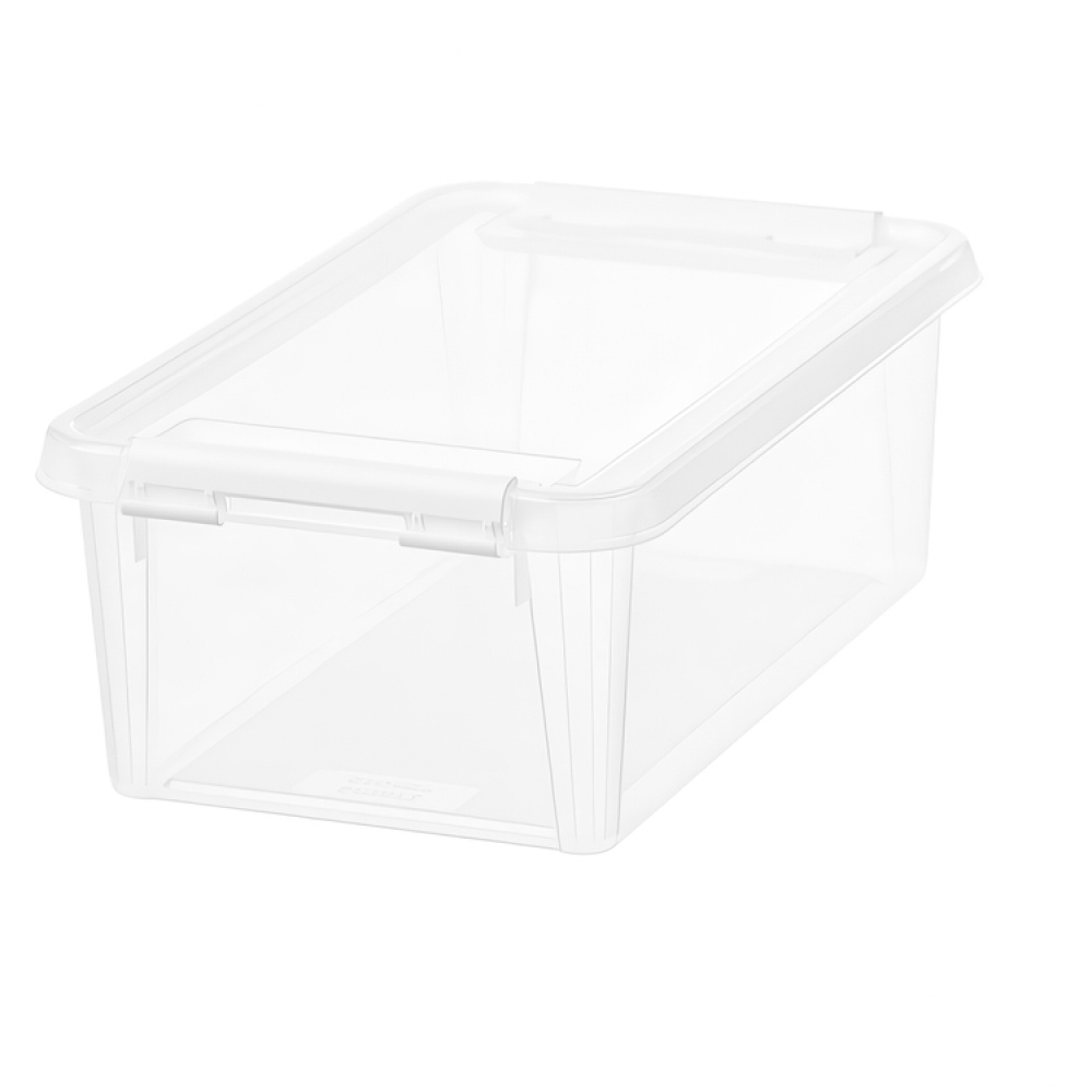 Låda, Liten, SMARTSTORE 4L HOME, 30 x 19 x H11cm, Klar / Vit i gruppen Förvaring / Förvaringslådor / SmartStore förvaringslådor hos SmartaSaker.se (41868)