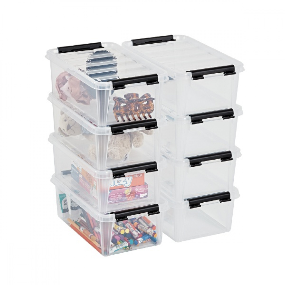 Låda, Liten, SMARTSTORE 4L, CLASSIC, 30 x 19 x H11cm, Klar / Svart i gruppen Förvaring / Förvaringslådor / SmartStore förvaringslådor hos SmartaSaker.se (41869)