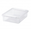 Låda, låg, SMARTSTORE 7,5L HOME, 40 x 30 x H11 cm, Klar / Vit Låda, låg, SMARTSTORE 7,5L HOME, 40 x 30 x H11 cm, Klar / Vit