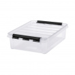 Låda, låg, SMARTSTORE 7,5L, CLASSIC, 40 x 30 x H11 cm, Klar / Svart Låda, låg, SMARTSTORE 7,5L, CLASSIC, 40 x 30 x H11 cm, Klar / Svart