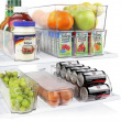 Låda, smal och djup, RANGEMENT FRIGO SMALL, 37 x 11 x H 10 cm, Klar Låda, smal och djup, RANGEMENT FRIGO SMALL, 37 x 11 x H 10 cm, Klar
