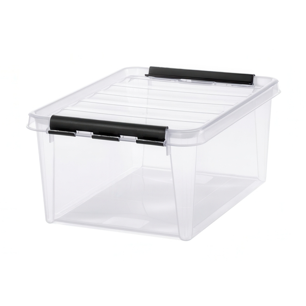 Låda, SMARTSTORE 14 L, CLASSIC, 40 x 30 x H18 cm, Klar / Svart i gruppen Förvaring / Förvaringslådor / SmartStore förvaringslådor hos SmartaSaker.se (41875)