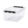 Låda, SMARTSTORE 14 L, CLASSIC, 40 x 30 x H18 cm, Klar / Svart Låda, SMARTSTORE 14 L, CLASSIC, 40 x 30 x H18 cm, Klar / Svart