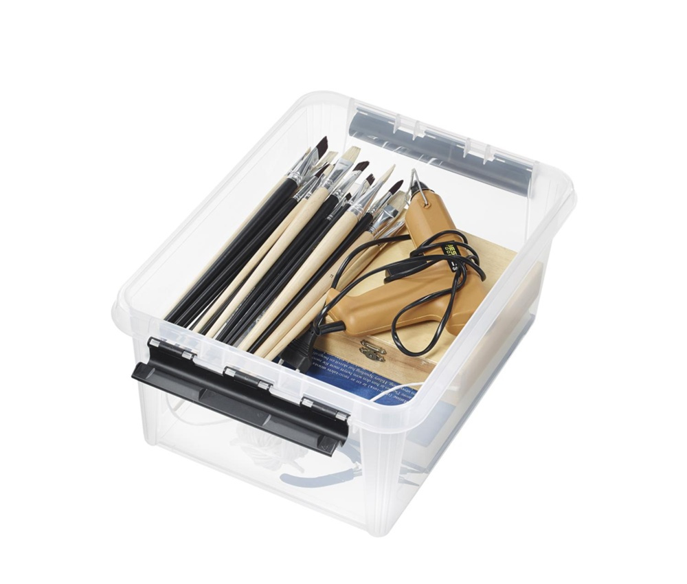 Låda, SMARTSTORE 14 L, CLASSIC, 40 x 30 x H18 cm, Klar / Svart i gruppen Förvaring / Förvaringslådor / SmartStore förvaringslådor hos SmartaSaker.se (41875)