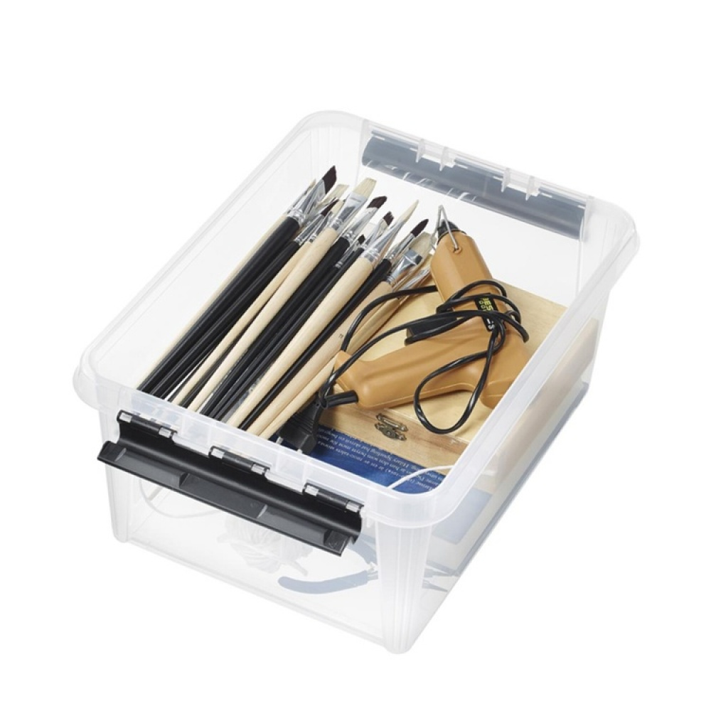 Låda, SMARTSTORE 14 L, CLASSIC, 40 x 30 x H18 cm, Klar / Svart i gruppen Förvaring / Förvaringslådor / SmartStore förvaringslådor hos SmartaSaker.se (41875)