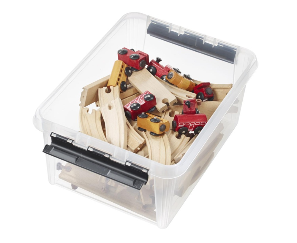 Låda, SMARTSTORE 14 L, CLASSIC, 40 x 30 x H18 cm, Klar / Svart i gruppen Förvaring / Förvaringslådor / SmartStore förvaringslådor hos SmartaSaker.se (41875)