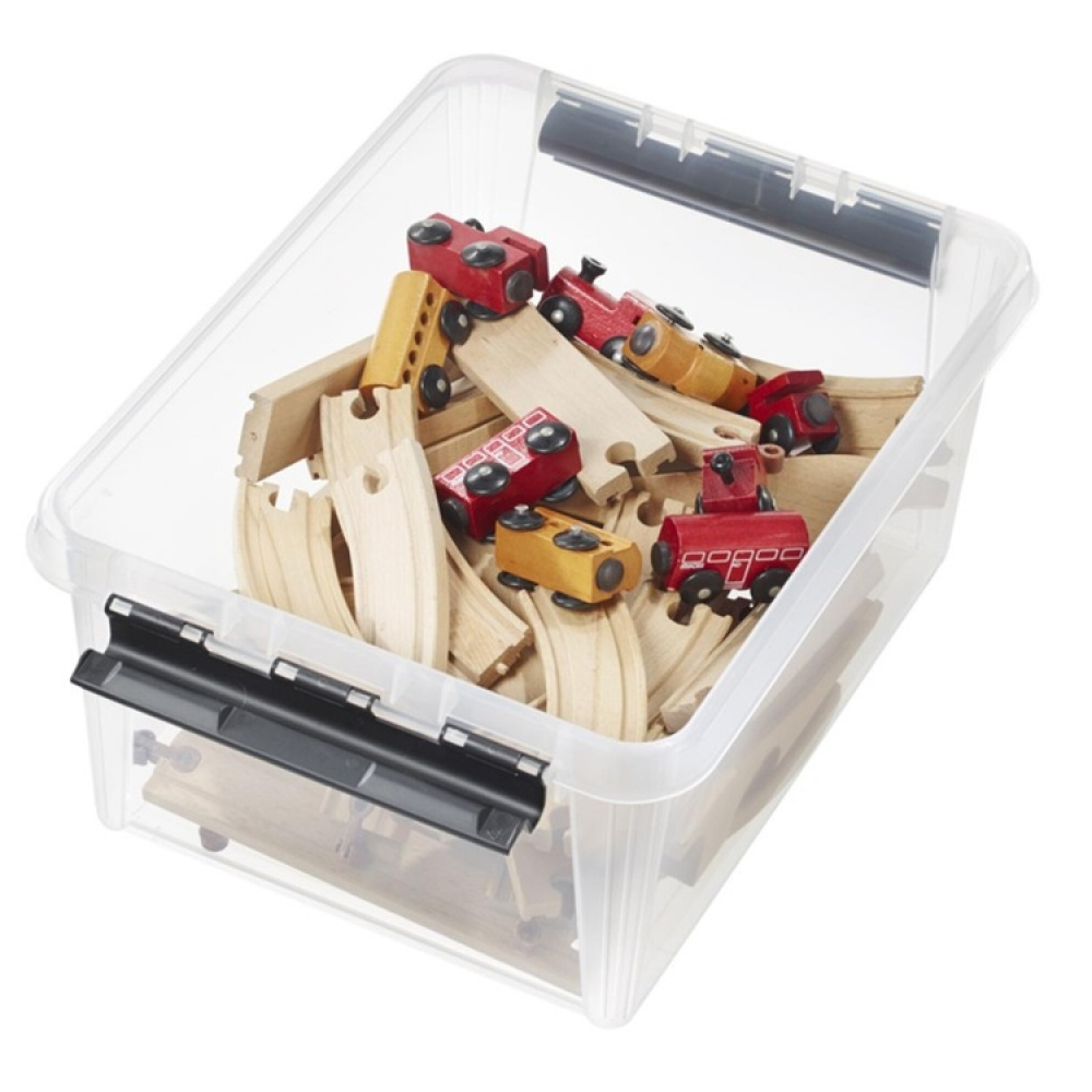 Låda, SMARTSTORE 14 L, CLASSIC, 40 x 30 x H18 cm, Klar / Svart i gruppen Förvaring / Förvaringslådor / SmartStore förvaringslådor hos SmartaSaker.se (41875)