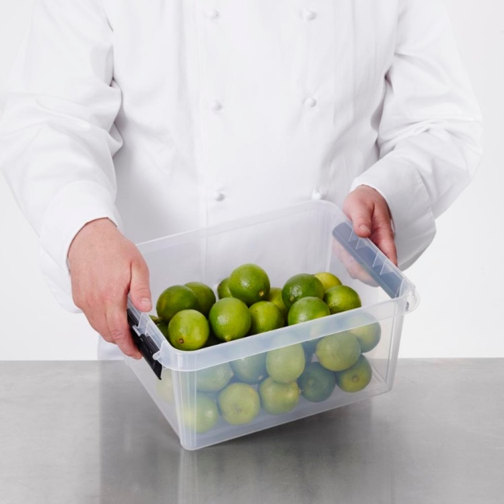 Låda, SMARTSTORE 8L, CLASSIC, 34 x 25 x H16 cm, Klar / Svart i gruppen Förvaring / Förvaringslådor / SmartStore förvaringslådor hos SmartaSaker.se (41878)