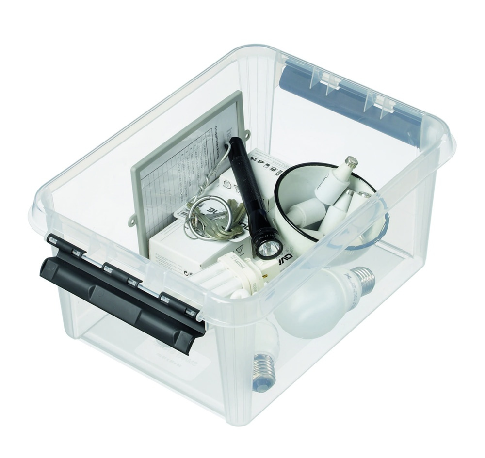 Låda, SMARTSTORE 8L, CLASSIC, 34 x 25 x H16 cm, Klar / Svart i gruppen Förvaring / Förvaringslådor / SmartStore förvaringslådor hos SmartaSaker.se (41878)