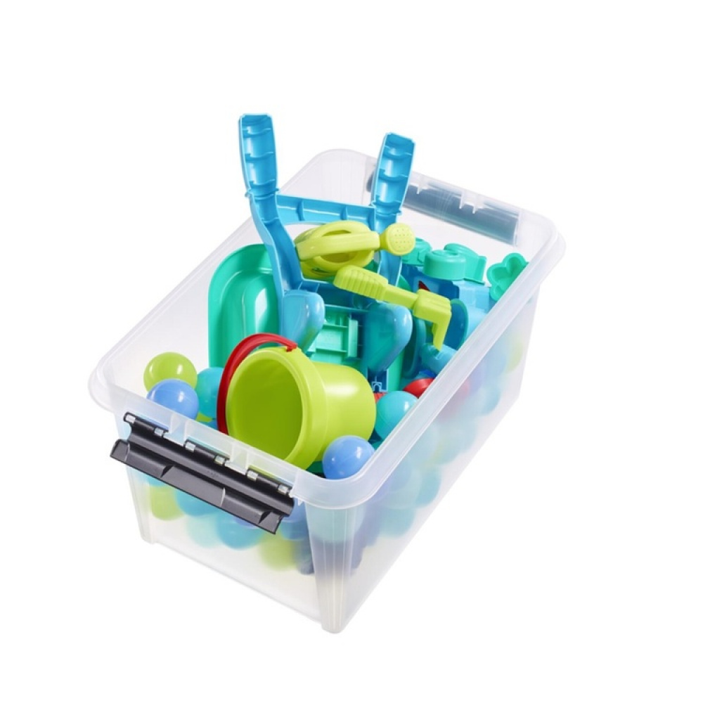 Låda, Stor, SMARTSTORE 46L, CLASSIC, 59 x 39 x H31 cm, Transparent / Svart i gruppen Förvaring / Förvaringslådor hos SmartaSaker.se (41879)