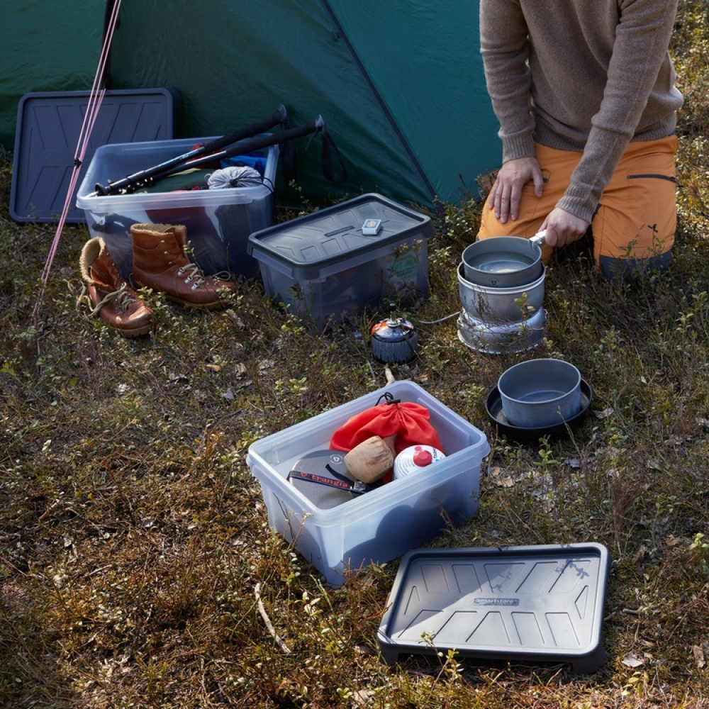 Låda, Vattentät, SMARTSTORE 13L DRY, 40 x 30 x H19cm, Grå i gruppen Förvaring / Förvaringslådor / SmartStore förvaringslådor hos SmartaSaker.se (41882)