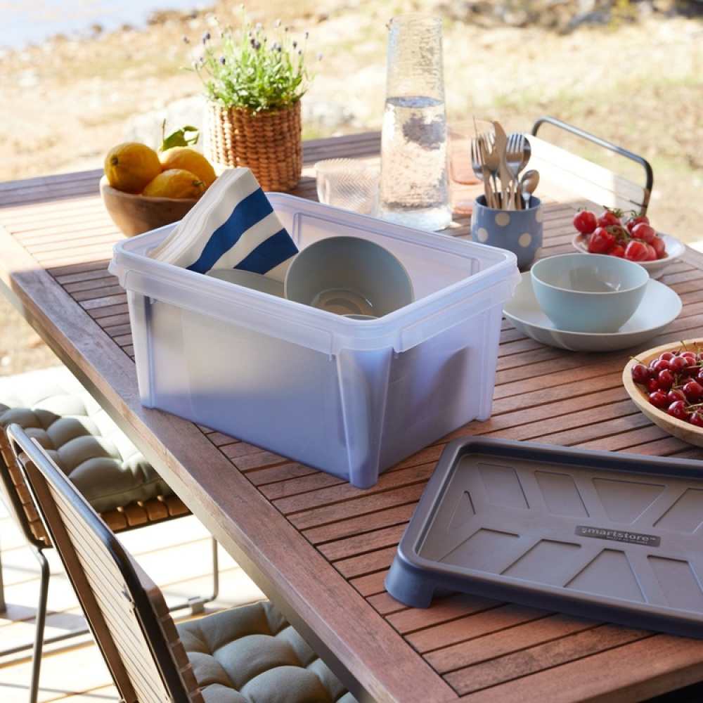 Låda, Vattentät, SMARTSTORE 13L DRY, 40 x 30 x H19cm, Grå i gruppen Förvaring / Förvaringslådor / SmartStore förvaringslådor hos SmartaSaker.se (41882)