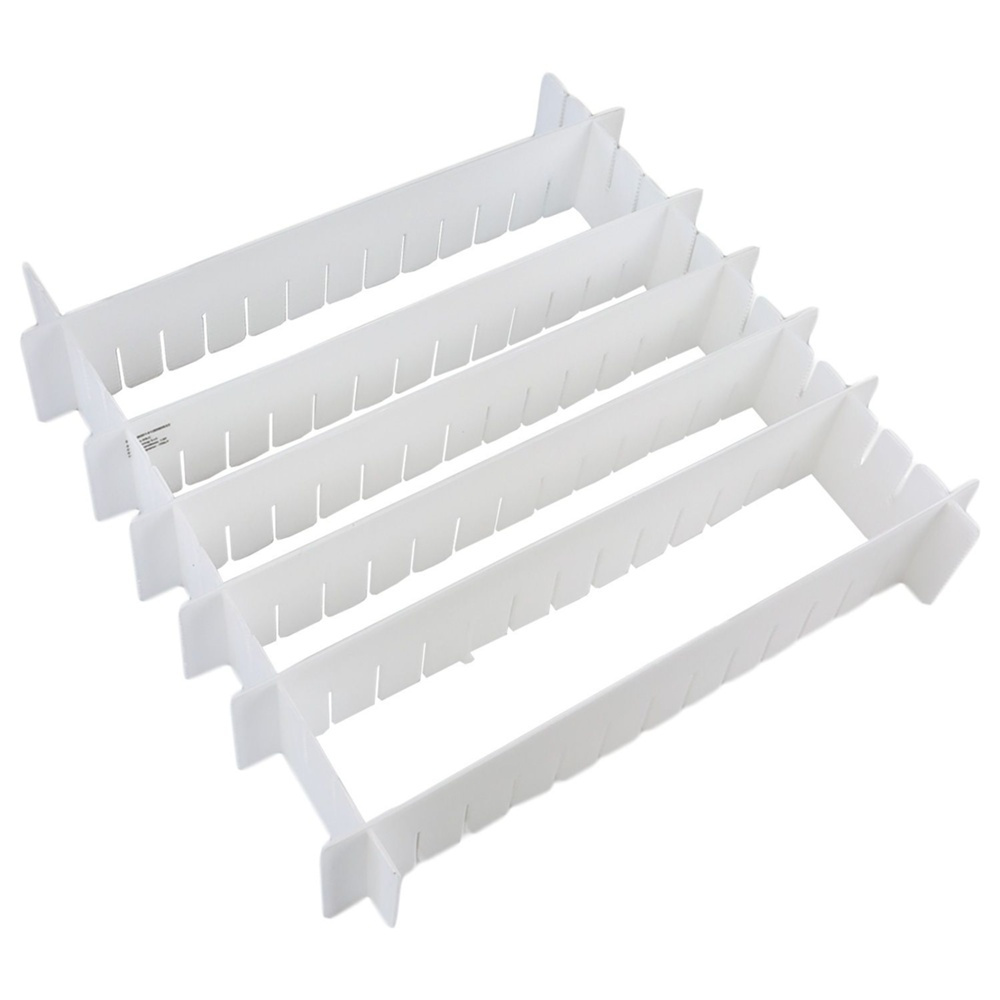 Lådavdelare, 8 st, DIVIDER ORGANIZER, 40 x H 8 cm, Vita i gruppen Förvaring / Garderobsförvaring / Sorteringslådor hos SmartaSaker.se (41887)