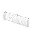 Lådavdelare, Anpassningsbara, Höga, 2 st, ADJUSTABLE DRAWER DIVIDERS, 33,7 - 51,4 x H 10,2 cm, Transparent Lådavdelare, Anpassningsbara, Höga, 2 st, ADJUSTABLE DRAWER DIVIDERS, 33,7 - 51,4 x H 10,2 cm, Transparent