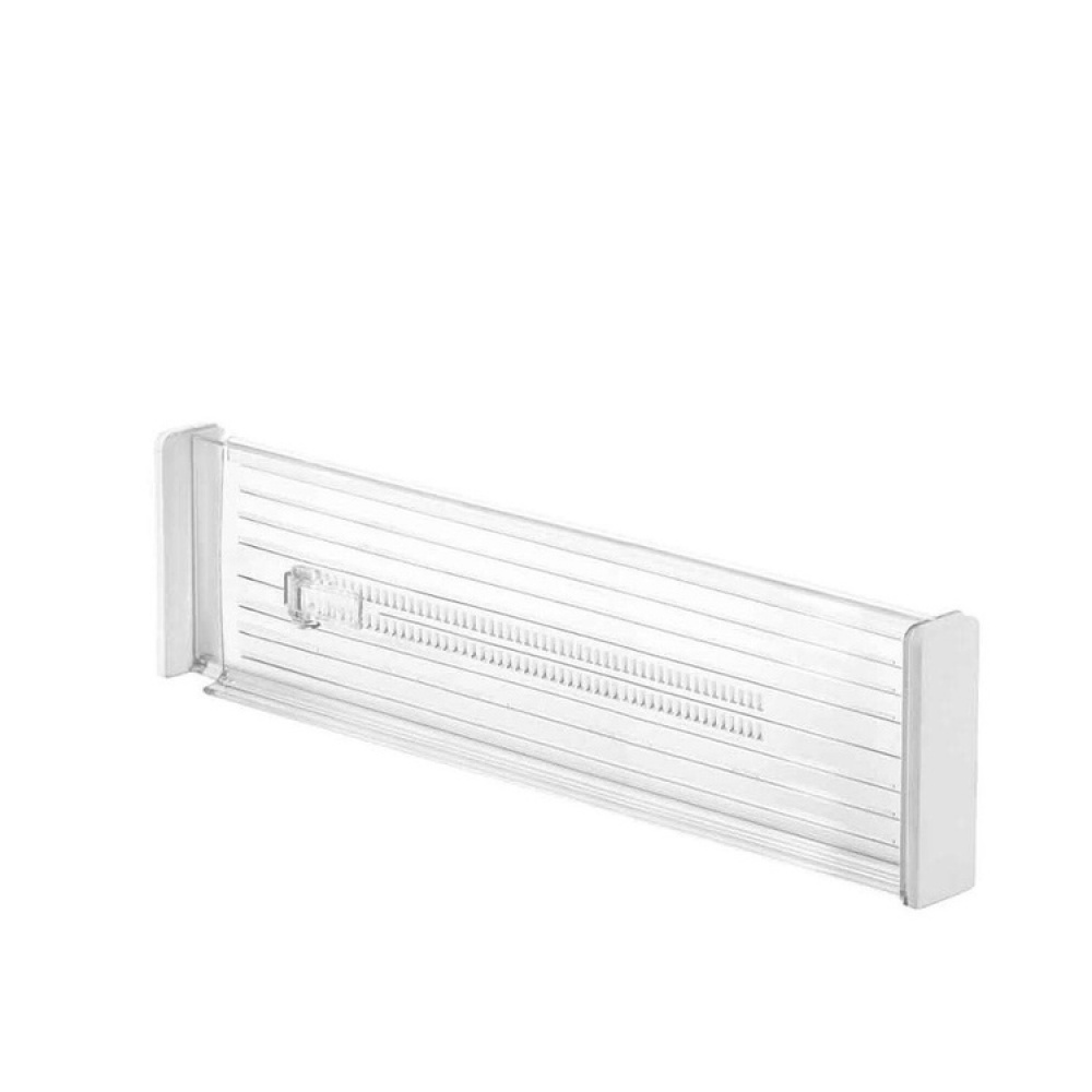 Lådavdelare, Anpassningsbara, Höga, 2 st, ADJUSTABLE DRAWER DIVIDERS, 33,7 - 51,4 x H 10,2 cm, Transparent i gruppen Förvaring / Köksförvaring / Organisera köksskåp hos SmartaSaker.se (41890)