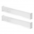 Lådavdelare, anpassningsbara, låga, 2 st, ADJUSTABLE DRAWER DIVIDERS, 35 - 53 x H 6 cm, Vita Lådavdelare, anpassningsbara, låga, 2 st, ADJUSTABLE DRAWER DIVIDERS, 35 - 53 x H 6 cm, Vita