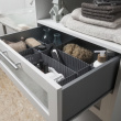 Lådavdelare, Höga, 6 st, FREE DRAWER ORGANISER, 44 x H 10 cm, Grå Lådavdelare, Höga, 6 st, FREE DRAWER ORGANISER, 44 x H 10 cm, Grå