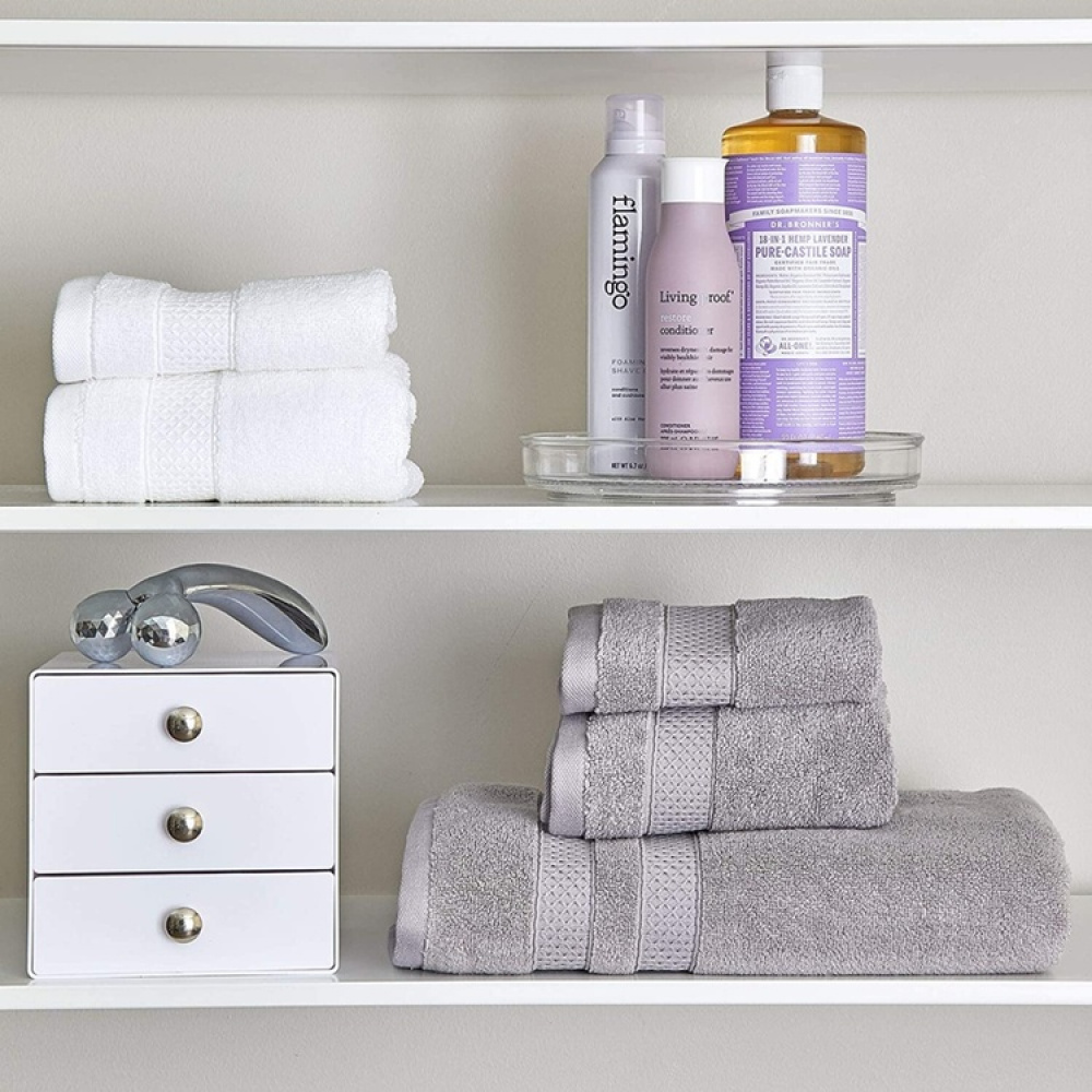 Lådförvaring, 3 lådor, ID VANITY DRAWER, 16,5 x 16,5 x H 16,5 cm, Vit i gruppen Förvaring / Badrumsförvaring / Sminkförvaring hos SmartaSaker.se (41901)