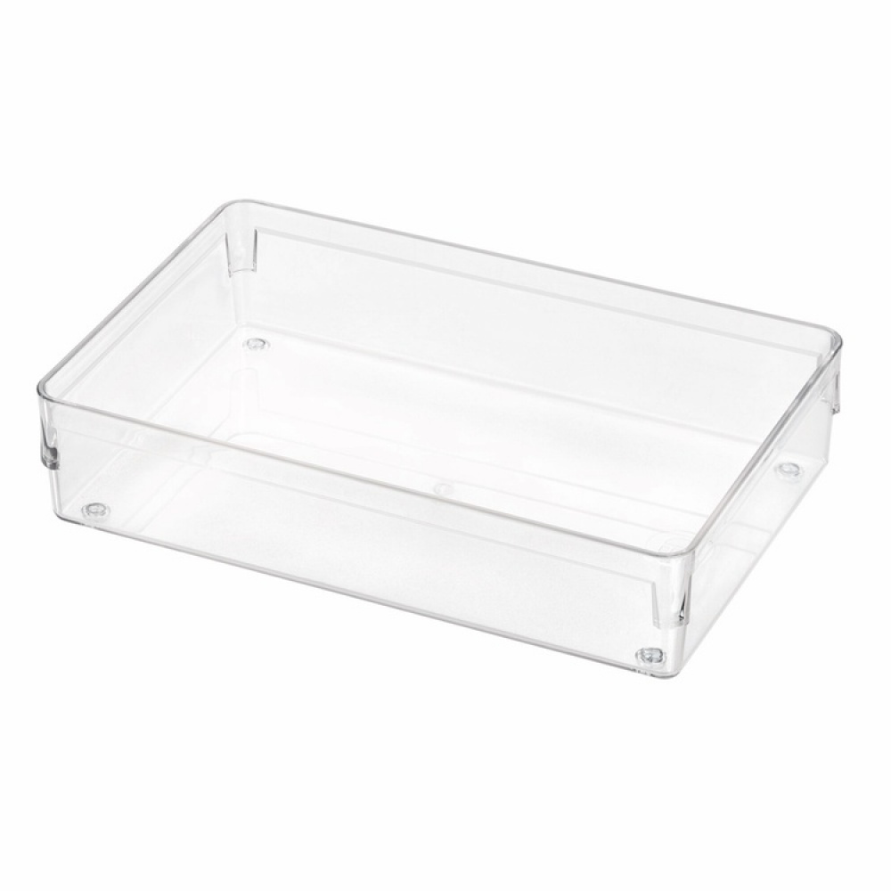 Lådinredning, Bred, iDESIGN DRAWER SOLUTIONS MEDIUM, 22,9 x 15,2 x H 5,1 cm, Transparent i gruppen Förvaring / Förvaringslådor / Småförvaring hos SmartaSaker.se (41905)