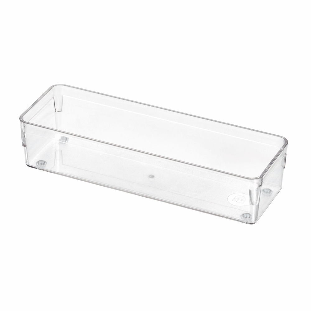 Lådinredning, Långsmal, iDESIGN DRAWER SOLUTIONS MEDIUM, 22,9 x 7,6 x H 5,1 cm, Transparent i gruppen Förvaring / Förvaringslådor / Småförvaring hos SmartaSaker.se (41912)