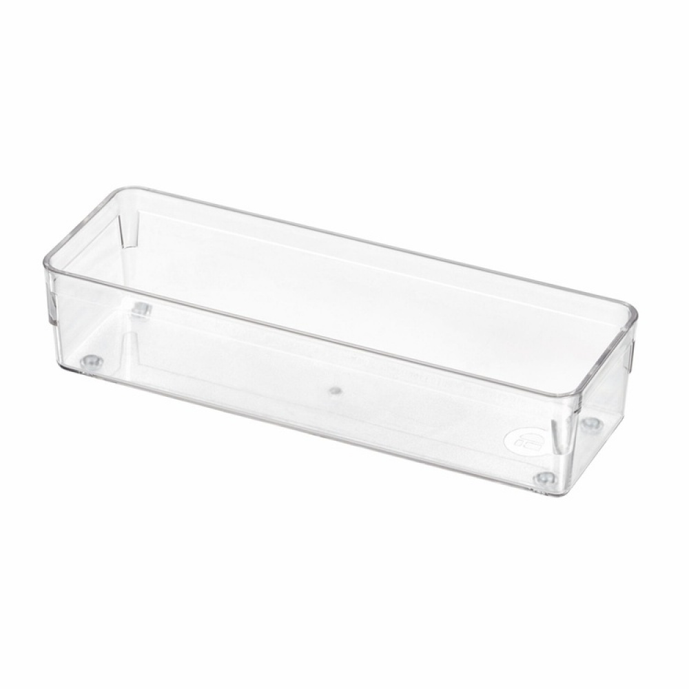 Lådinredning, Långsmal, iDESIGN DRAWER SOLUTIONS MEDIUM, 22,9 x 7,6 x H 5,1 cm, Transparent i gruppen Förvaring / Förvaringslådor / Småförvaring hos SmartaSaker.se (41912)