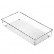 Lådinsats / förvaringsbricka, LINUS SHALLOW LARGE, 30,5 x 15,2 x H 5,1 cm, Transparent Lådinsats / förvaringsbricka, LINUS SHALLOW LARGE, 30,5 x 15,2 x H 5,1 cm, Transparent