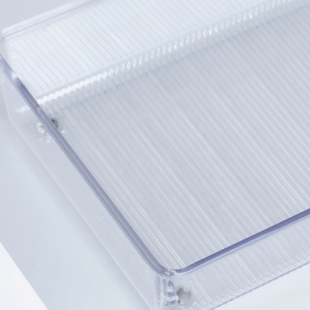 Lådinsats / förvaringsbricka, LINUS SHALLOW XL, 38,1 x 15,2 x H 5,1 cm, Transparent i gruppen Förvaring / Köksförvaring / Organisera köksskåp / Besticklådor hos SmartaSaker.se (41918)