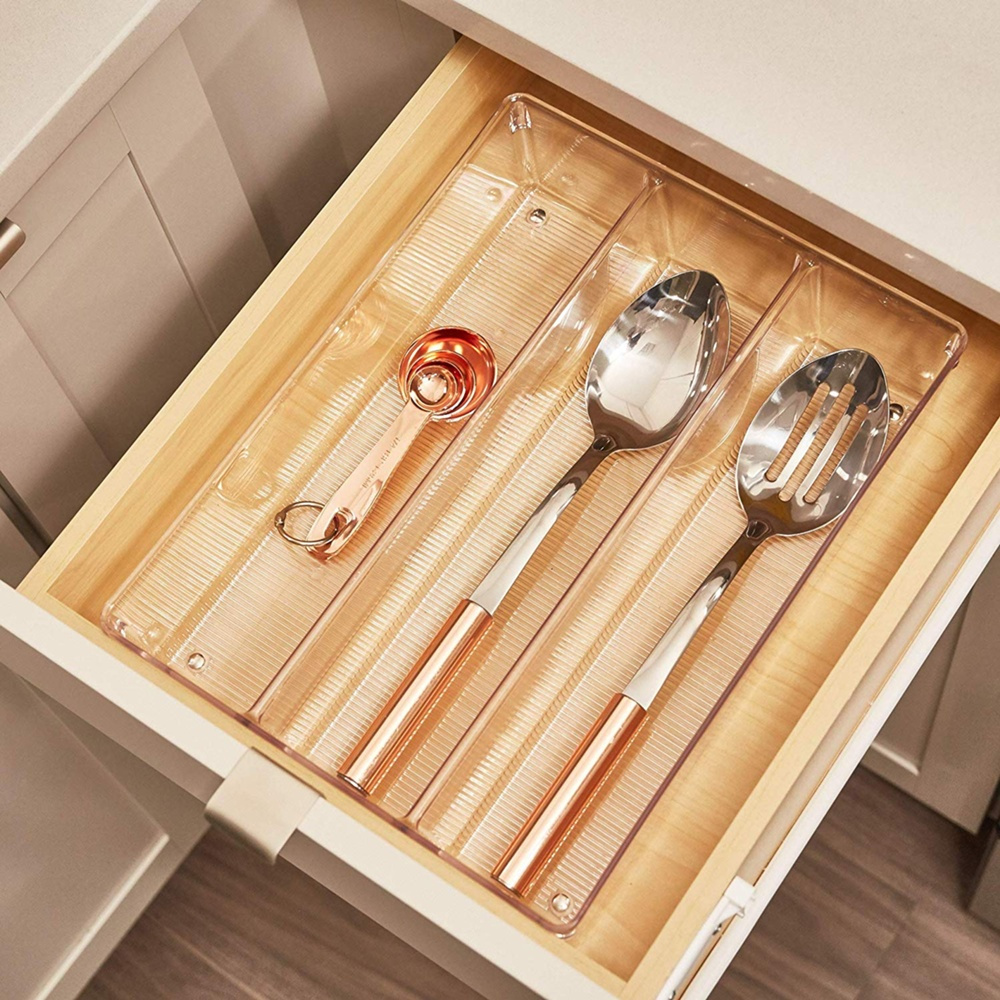 Lådinsats för köksredskap, 3 fack, LINUS GRAND UTENSILS, 35 x 26,7 x H 7,6 cm, Klar i gruppen Förvaring / Köksförvaring / Organisera köksskåp / Besticklådor hos SmartaSaker.se (41920)