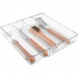 Lådinsats för redskap, Expanderbar, LINUS GRAND UTENSILS, 40,6~57 x 30,5 x H 7,6 cm, Transparent Lådinsats för redskap, Expanderbar, LINUS GRAND UTENSILS, 40,6~57 x 30,5 x H 7,6 cm, Transparent