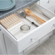 Lådinsats för redskap, Expanderbar, LINUS GRAND UTENSILS, 40,6~57 x 30,5 x H 7,6 cm, Transparent Lådinsats för redskap, Expanderbar, LINUS GRAND UTENSILS, 40,6~57 x 30,5 x H 7,6 cm, Transparent