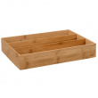Lådinsats i Bambu för köksredskap, 3 fack, TIDY SMART, 38 x 28 x H 7 cm, Natur Lådinsats i Bambu för köksredskap, 3 fack, TIDY SMART, 38 x 28 x H 7 cm, Natur