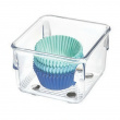 Lådinsats, Fyrkantig, Liten, LINUS SHALLOW SMALL, 8,1 x 8,1 x H 5,1 cm, Transparent Lådinsats, Fyrkantig, Liten, LINUS SHALLOW SMALL, 8,1 x 8,1 x H 5,1 cm, Transparent