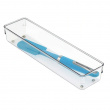 Lådinsats, Långsmal, LINUS SHALLOW LARGE, 32,5 x 8,1 x H 5,1 cm, Transparent Lådinsats, Långsmal, LINUS SHALLOW LARGE, 32,5 x 8,1 x H 5,1 cm, Transparent