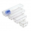 Lådinsats, Långsmal, LINUS SHALLOW LARGE, 32,5 x 8,1 x H 5,1 cm, Transparent Lådinsats, Långsmal, LINUS SHALLOW LARGE, 32,5 x 8,1 x H 5,1 cm, Transparent