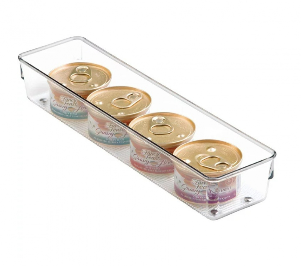 Lådinsats, Långsmal, LINUS SHALLOW LARGE, 32,5 x 8,1 x H 5,1 cm, Transparent i gruppen Förvaring / Köksförvaring / Organisera köksskåp / Besticklådor hos SmartaSaker.se (41930)