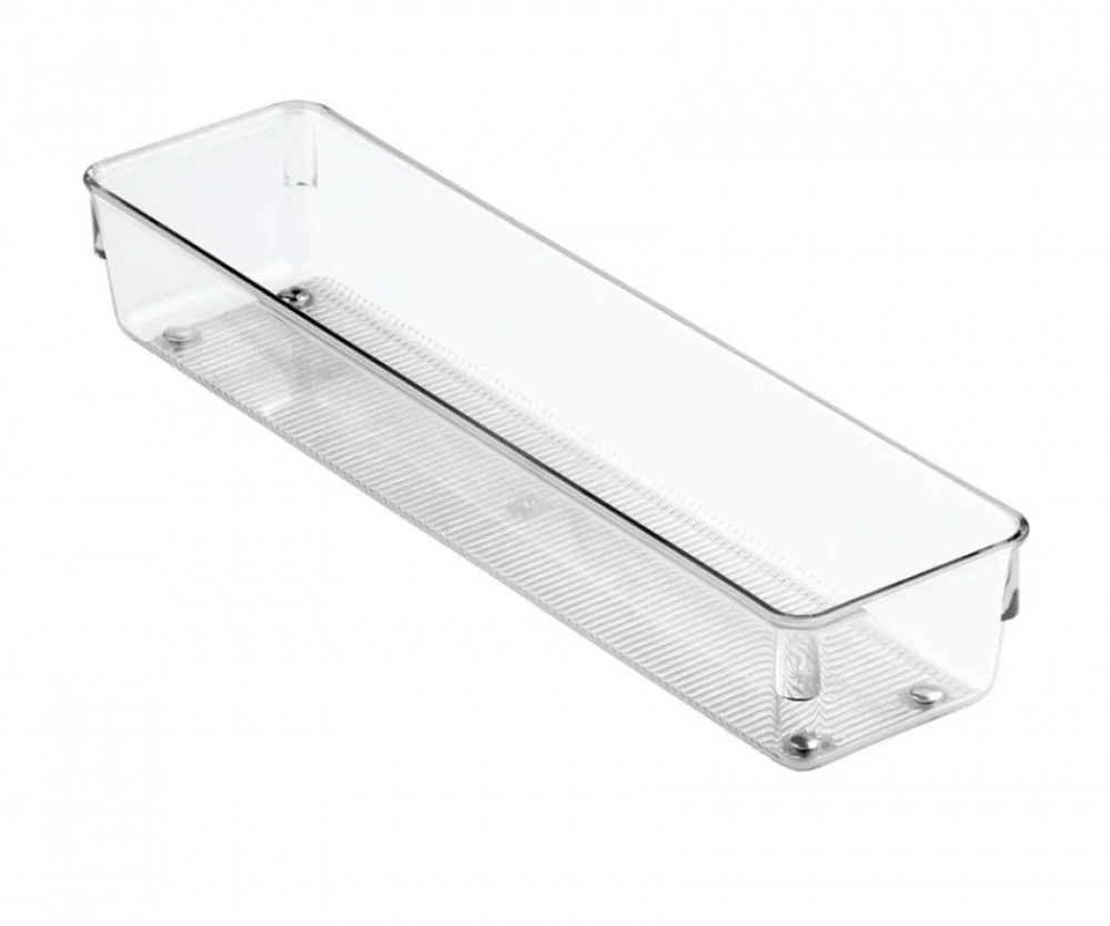 Lådinsats, Långsmal, LINUS SHALLOW LARGE, 32,5 x 8,1 x H 5,1 cm, Transparent i gruppen Förvaring / Köksförvaring / Organisera köksskåp / Besticklådor hos SmartaSaker.se (41930)