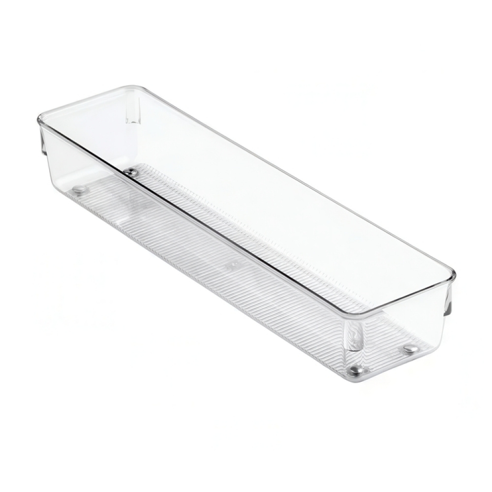 Lådinsats, Långsmal, LINUS SHALLOW LARGE, 32,5 x 8,1 x H 5,1 cm, Transparent i gruppen Förvaring / Köksförvaring / Organisera köksskåp / Besticklådor hos SmartaSaker.se (41930)