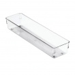 Lådinsats, Långsmal, LINUS SHALLOW LARGE, 32,5 x 8,1 x H 5,1 cm, Transparent Lådinsats, Långsmal, LINUS SHALLOW LARGE, 32,5 x 8,1 x H 5,1 cm, Transparent