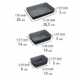 Lådinsatser i återvunnen polyesterfilt, Set med 7 st, FELT DRAWER ORGANIZERS, Grå Lådinsatser i återvunnen polyesterfilt, Set med 7 st, FELT DRAWER ORGANIZERS, Grå