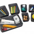 Lådinsatser i återvunnen polyesterfilt, Set med 7 st, FELT DRAWER ORGANIZERS, Grå Lådinsatser i återvunnen polyesterfilt, Set med 7 st, FELT DRAWER ORGANIZERS, Grå