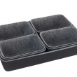 Lådinsatser i återvunnen polyesterfilt, Set med 7 st, FELT DRAWER ORGANIZERS, Grå Lådinsatser i återvunnen polyesterfilt, Set med 7 st, FELT DRAWER ORGANIZERS, Grå