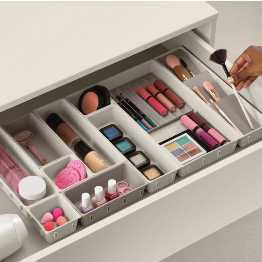 Lådinsatser, Set med 12 st, VIVA LARGE DRAWER ORGANISER, Joseph Joseph, Benvit i gruppen Förvaring / Köksförvaring / Organisera köksskåp / Besticklådor hos SmartaSaker.se (41940)