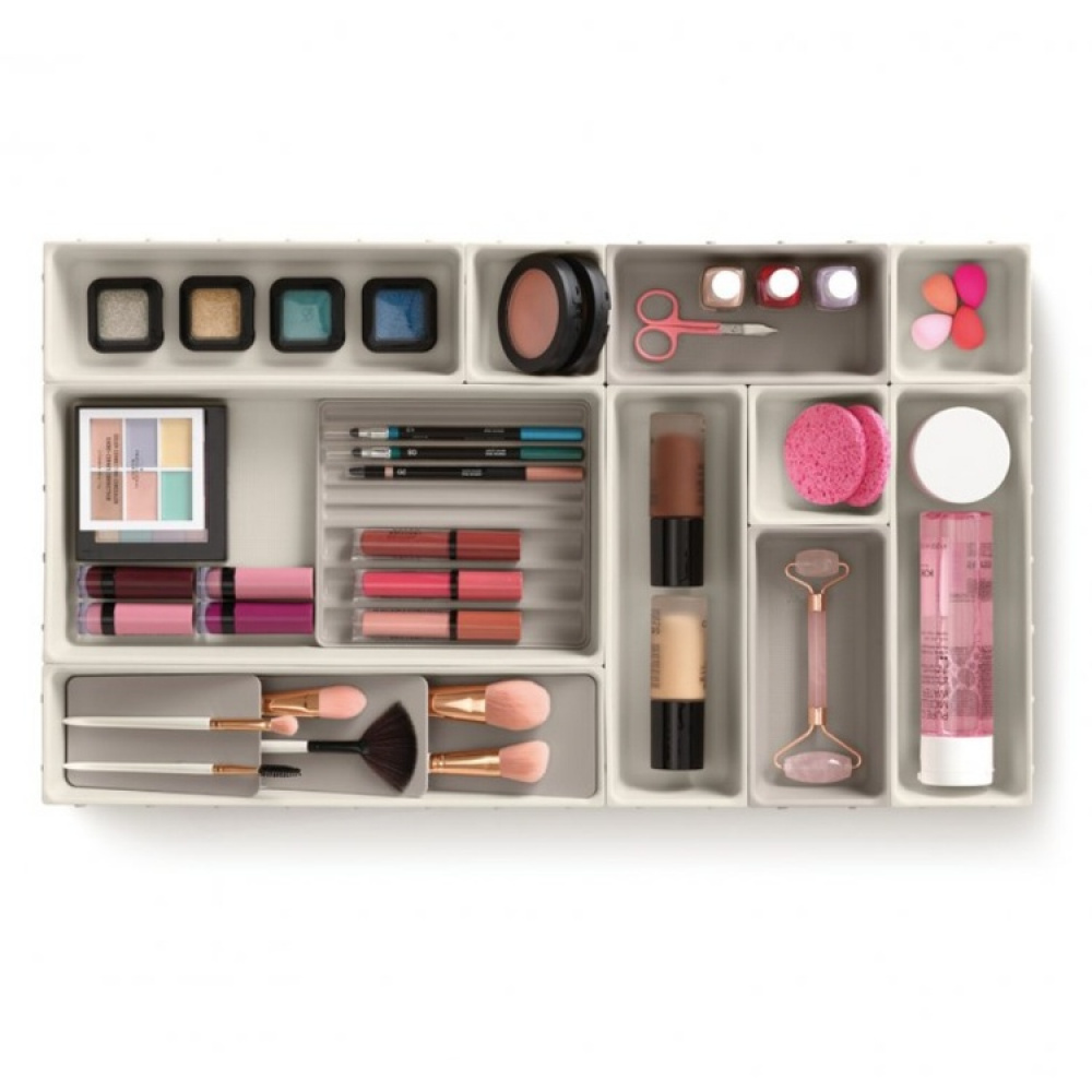 Lådinsatser, Set med 12 st, VIVA LARGE DRAWER ORGANISER, Joseph Joseph, Benvit i gruppen Förvaring / Köksförvaring / Organisera köksskåp / Besticklådor hos SmartaSaker.se (41940)