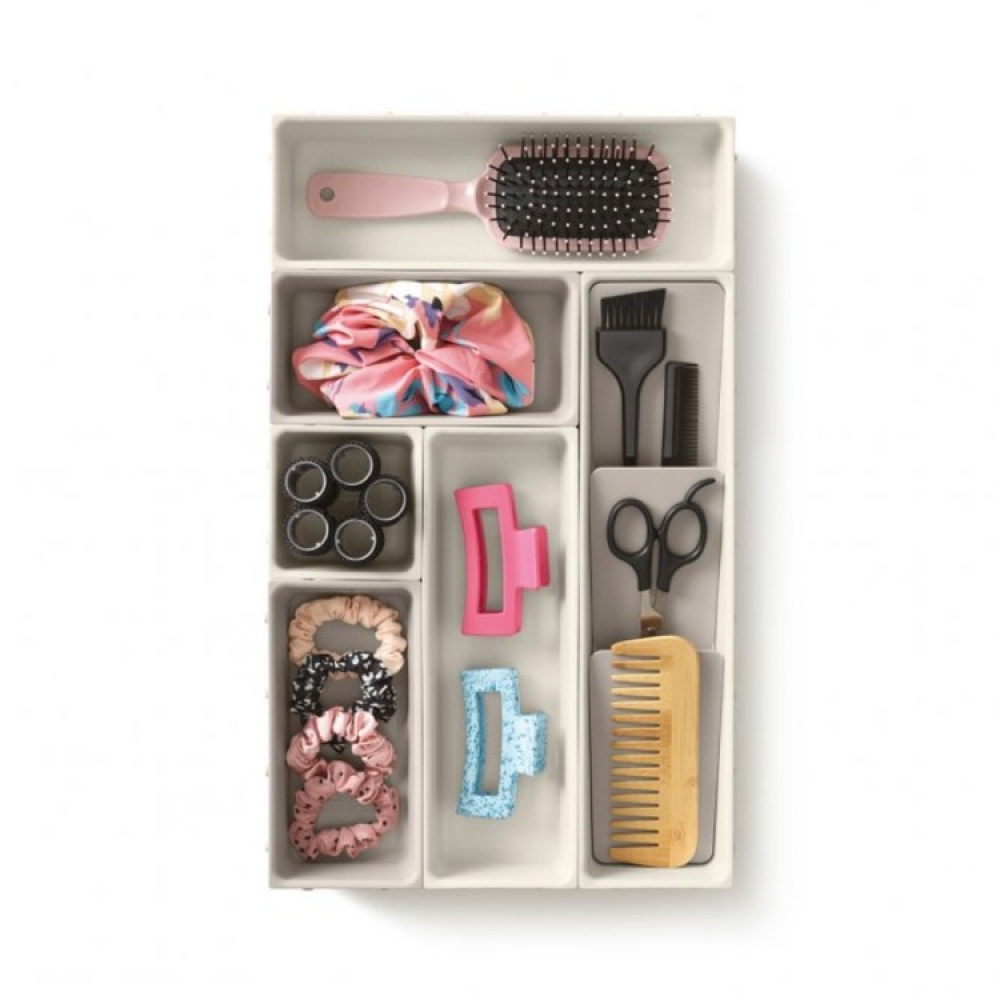 Lådinsatser, Set med 7 st, VIVA DRAWER ORGANISER, Joseph Joseph, Benvit i gruppen Förvaring / Köksförvaring / Organisera köksskåp / Besticklådor hos SmartaSaker.se (41941)