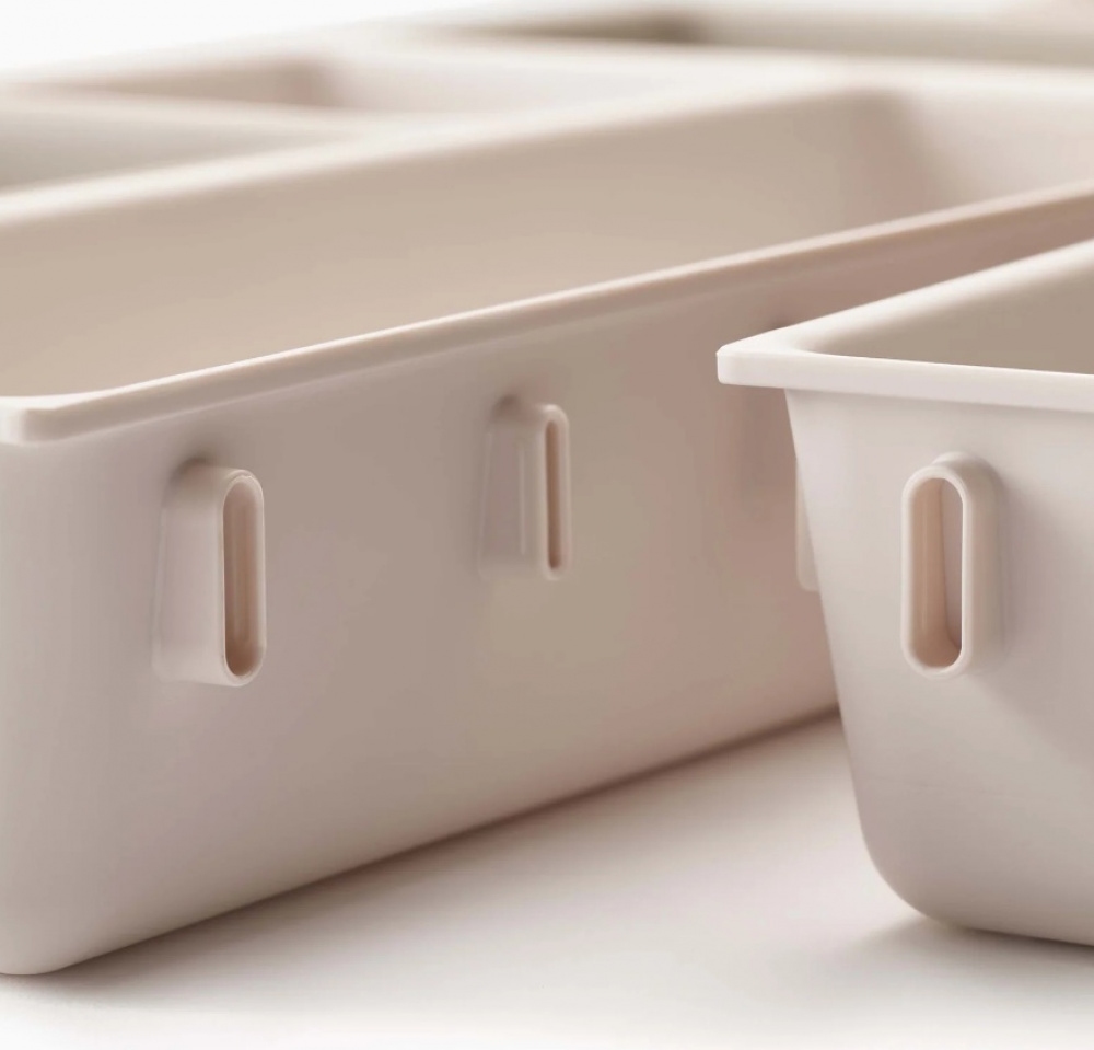 Lådinsatser, Set med 7 st, VIVA DRAWER ORGANISER, Joseph Joseph, Benvit i gruppen Förvaring / Köksförvaring / Organisera köksskåp / Besticklådor hos SmartaSaker.se (41941)